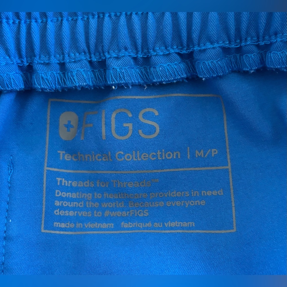 FIGS Women’s Straight-Leg Scrub Pants TW2000P – Royal Blue – Size M petite - Picture 3 of 9